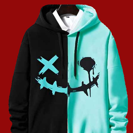 Cotton Printed Full Sleeves Mens Hoodie