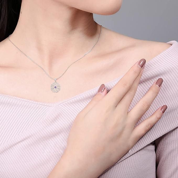 Silver Birthstone Pendant