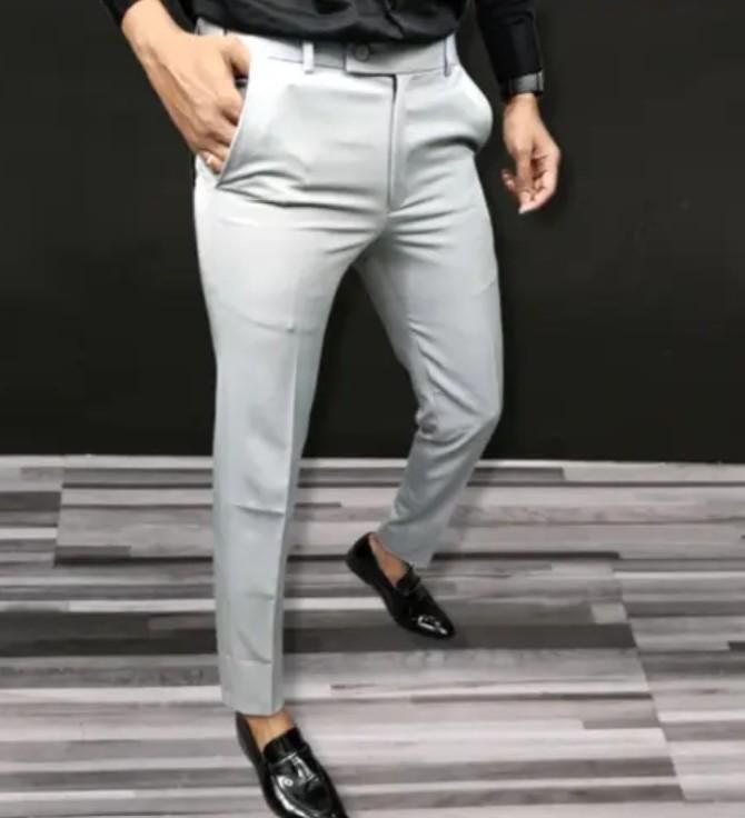 Midnight Elegance Slim-Fit Trouser