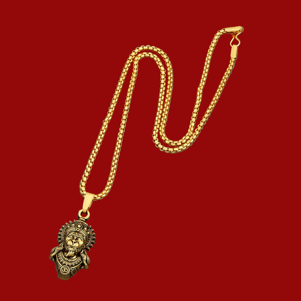 Lord Hanuman Pendant with Chain