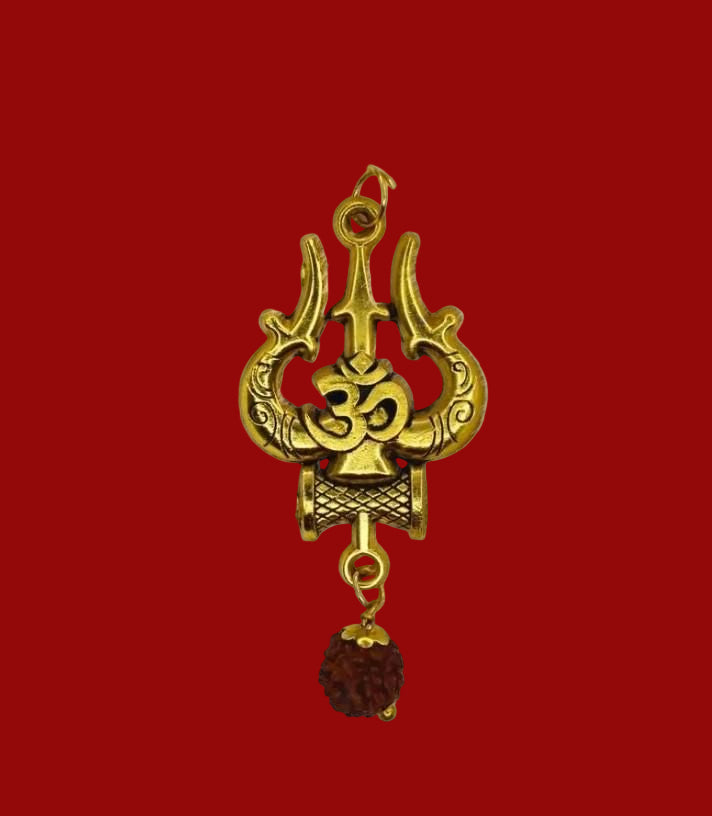 Panchmukhi Rudraksha OM Shiva Trishool Mala