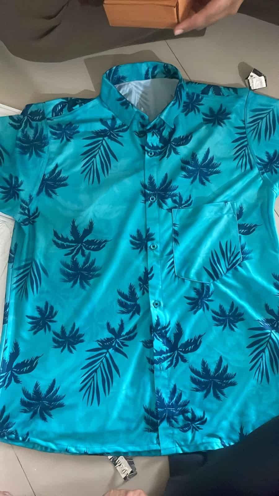 Azure Palm Classic Shirt