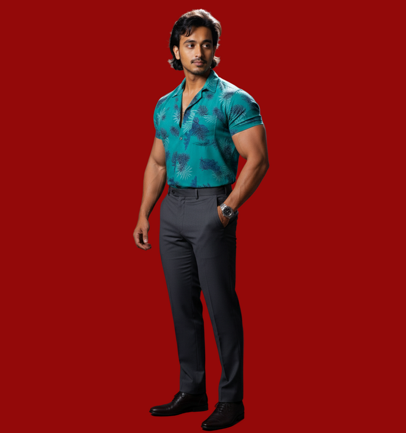 Azure Palm Classic Shirt